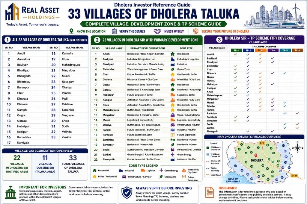 33 Villages of Dholera Taluka