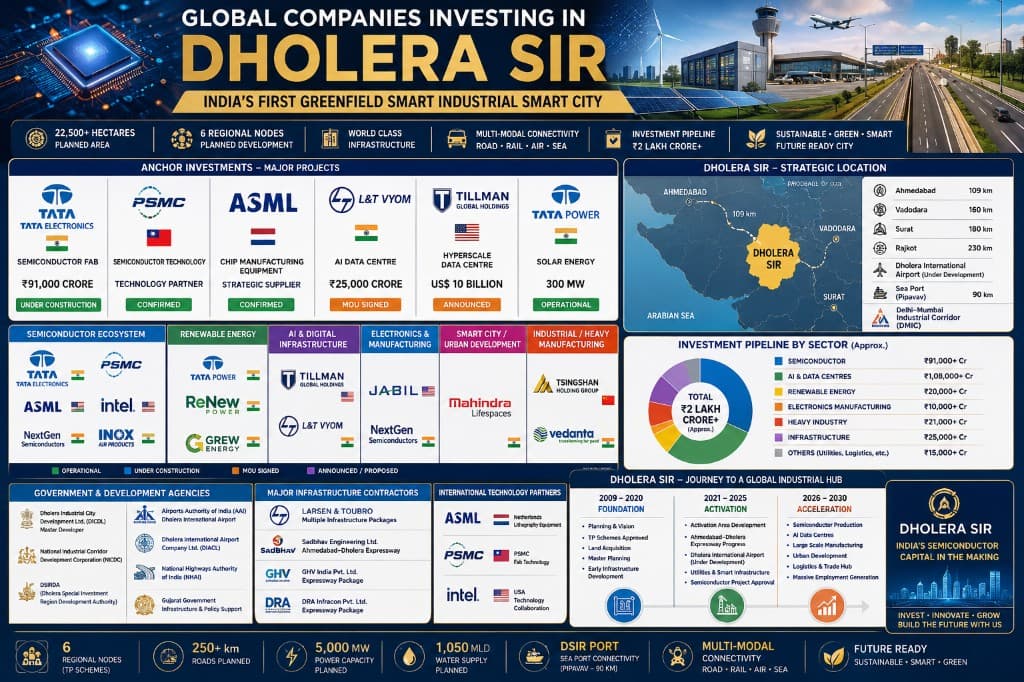 Global Companies Investing in Dholera SIR